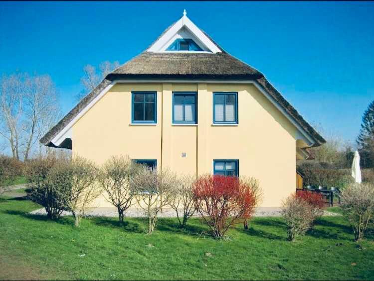 Komfortables Reetdachferienhaus Hasel 1 Puddemin Екстериор снимка